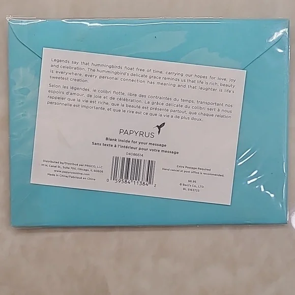 Papyrus Blank Flower "For You" Card - Picture 4 of 7